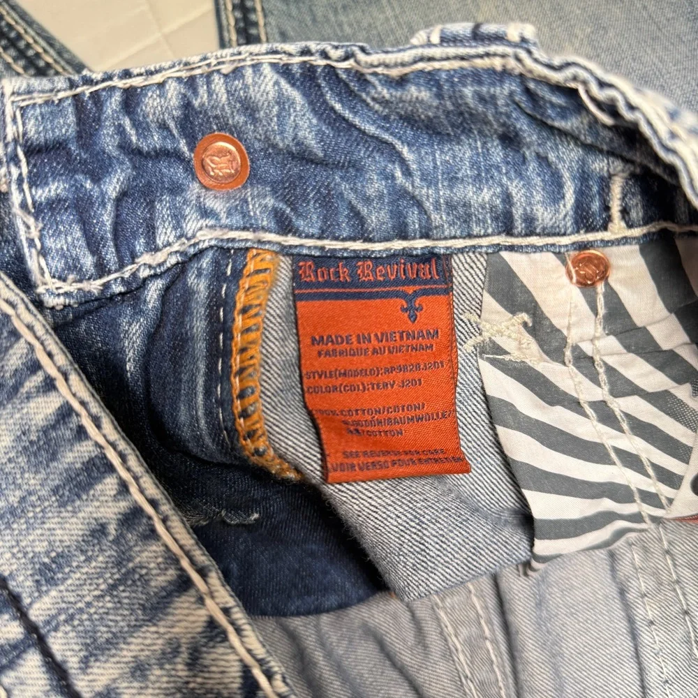 Rock Revival Blue Men's Jeans - Picture 3 of 16